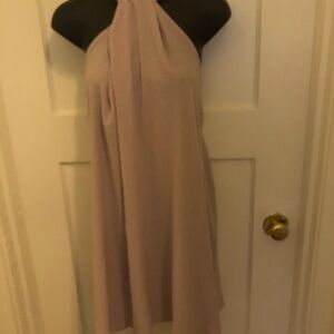 H@M PINK backless , halter dress, size small, new with tags